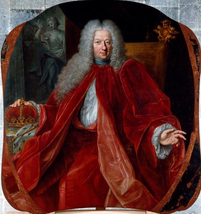 Retrato de Domenico Negrone (1672-1736) Doge da República de Genes de 1723 a 1726. Pintura de Domenico Parodi de Domenico Parodi