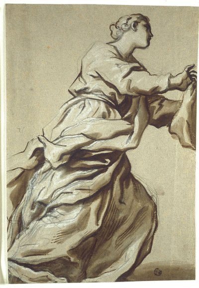 Estudo para detalhe: Santa Verônica de Domenico Piola