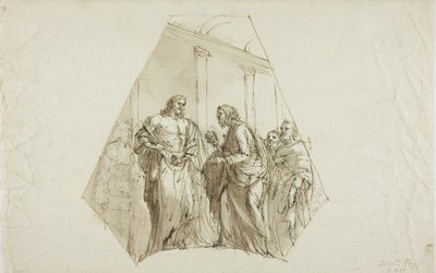 Duvidando de Thomas (Desenho de Pendurar) de Domenico Pozzi