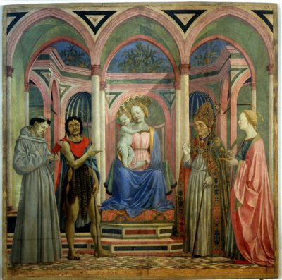 Retábulo de Santa Lucia de Magnoli, ca 1447 de Domenico Veneziano
