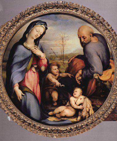 A Sagrada Família com o Infante João Batista, c.1515 de Domenico di Pace Beccafumi  
