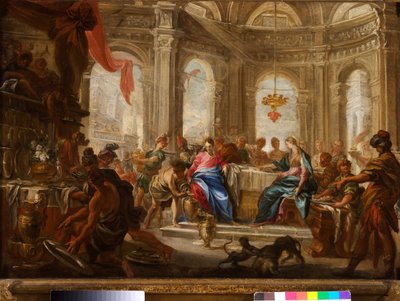 O Casamento de Caná de Domenico the Elder Piola