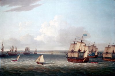 Guerra dos Sete Anos (1756-1763): A frota britânica entrou no porto de Havana (Cuba) a 21 de agosto de Dominic Serres