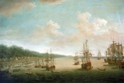 Guerra dos Sete Anos (1756-1763): tomada de Havana (Cuba) de Dominic Serres