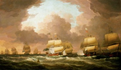 Batalha da Baía de Quiberon, 20 de novembro de 1759 de Dominic Serres
