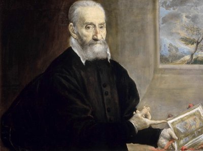 Retrato de Giulio Clovio 1498-1578, ca 1571. de Dominico El Greco