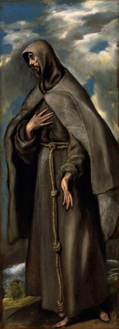 São Francisco de Assis, ca 1590. de Dominico El Greco