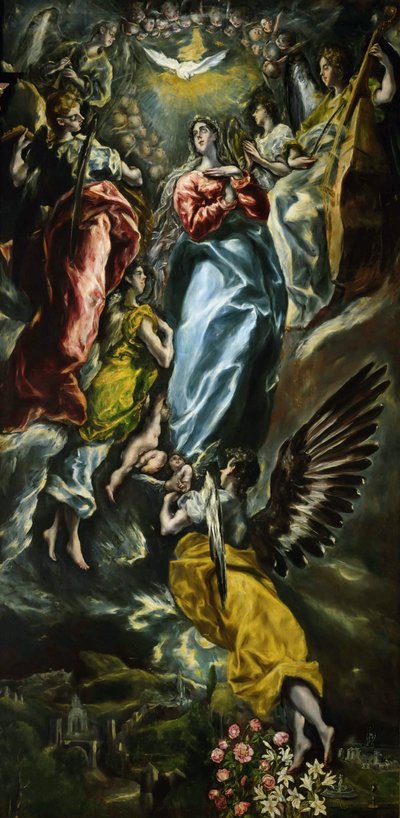 A Imaculada Conceição da Virgem, c. 1608-1610. de Dominico El Greco
