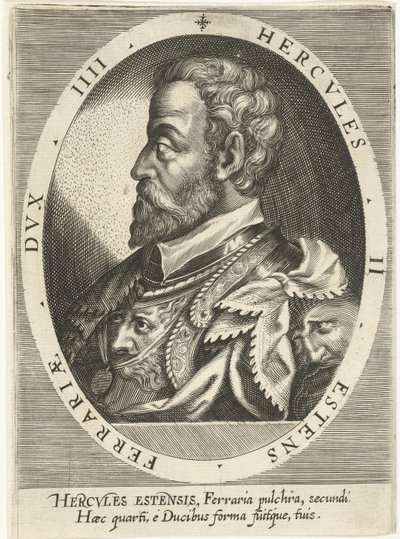 Ercole II dEste 1508-1559, Duque de Ferrara, Modena e Reggio, ca. 1600 de Dominicus or Custodis Custos