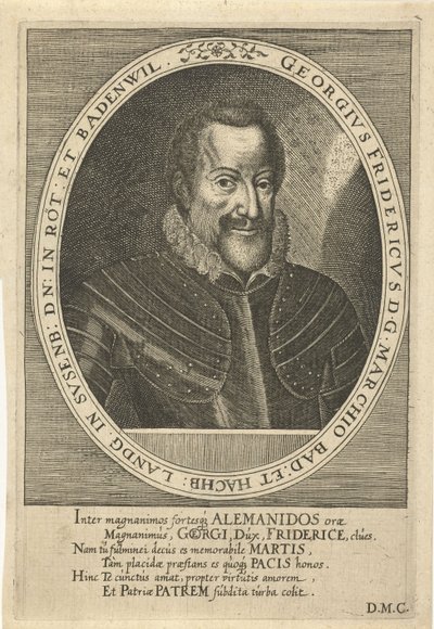 George Frederick de Baden-Durlach 1573-1638, c. 1610 de Dominicus or Custodis Custos