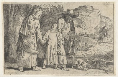 Cristo voltando do templo com seus pais de Dominique Vivant Denon (baron)