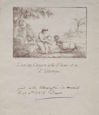 Sagrada Família na Fuga para o Egito, 1809. de Dominique Vivant Denon
