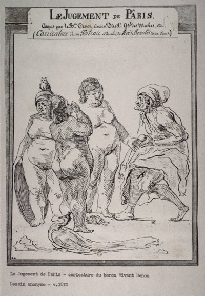 O julgamento de Paris de Dominique Vivant Denon