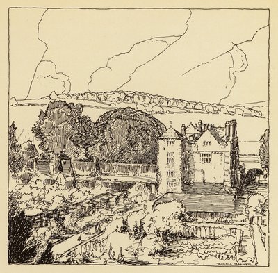 Solar de Cranborne (litografia) de Donald (after) Maxwell