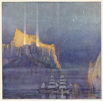 Rudyard Kipling: Os Mercadores (litografia a cores) de Donald (after) Maxwell