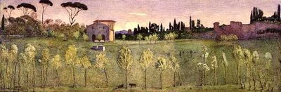 Villa Borghese, Roma (aguarela) de Donald Andrew Brown