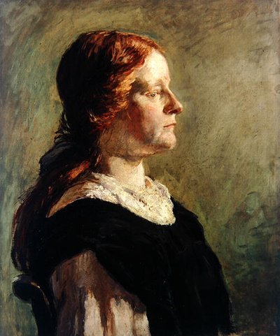 Retrato de uma rapariga de cabelo vermelho de Donald Graeme MacLaren