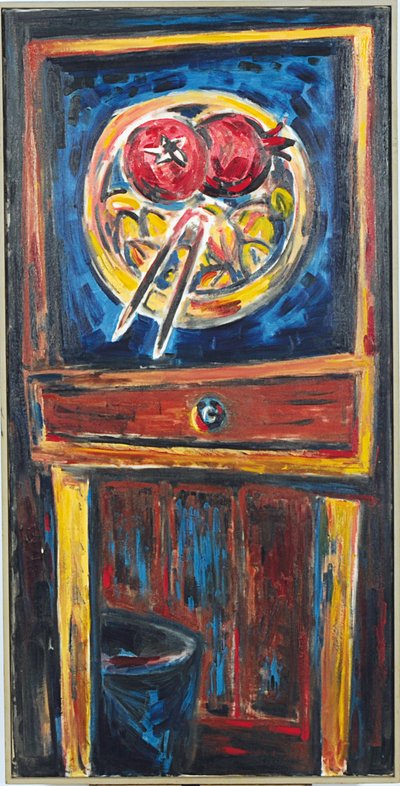 Arranjo Vertical (óleo sobre tela) de Donald Jeffries Bear