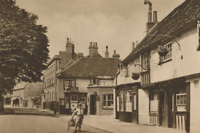 Church Street, Chiswick, com o que costumava ser o Burlington Arms, c1935. de Donald McLeish