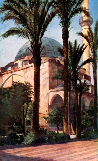 Mesquita de Jezzar Pasha, Acre, Palestina, c1930s de Donald McLeish