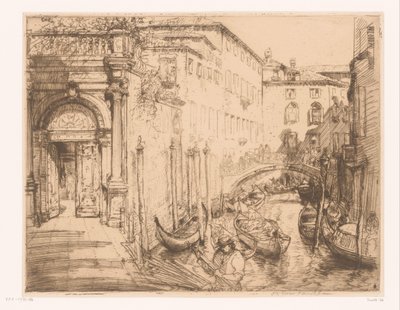 Vista em Veneza 1911 (O Palácio Branco) O Palácio Branco de Donald Shaw MacLaughlan (signed by artist)