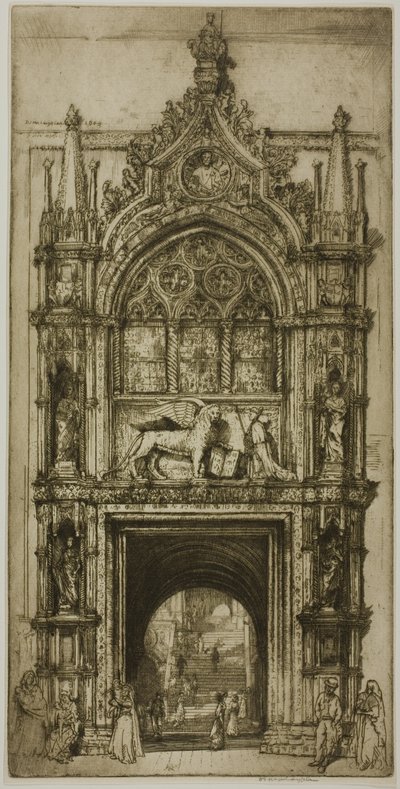 Porta da casa dos Doges, Veneza de Donald Shaw MacLaughlan