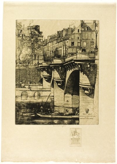 A Pont Neuf, Paris (com observação) de Donald Shaw MacLaughlan