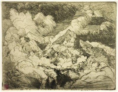 Picos de montanhas de Donald Shaw MacLaughlan