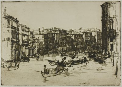 O mercado, Veneza de Donald Shaw MacLaughlan