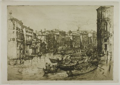 O mercado, Veneza de Donald Shaw MacLaughlan
