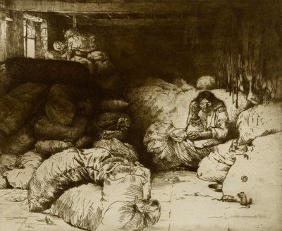 O vendedor de trapos adormecido de Donald Shaw MacLaughlan