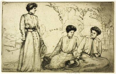 Três meninas de Donald Shaw MacLaughlan