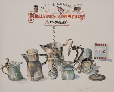Café ou Chá, 2012 (aguarela sobre papel) de Donatella Merlo