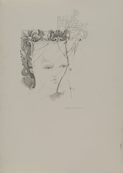 Retrato no espelho de Donatella Merlo