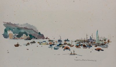 Rapallo, c.1979 (aguarela sobre papel) de Donatella Merlo