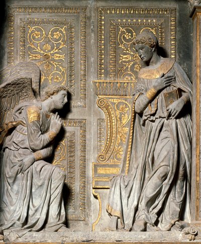 Anunciação Alto alívio de Donato de Bardi dit Donatello (ca. 1386-1466) 1435 Chiesa di Santa Croce. Florença de Donatello