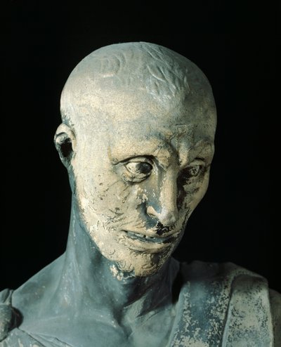 Habakkuk por Donatello (ca 1386-1466), estátua em mármore, detalhe de Donatello