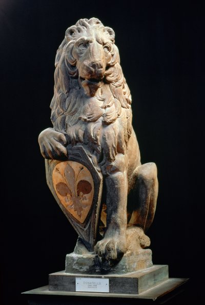 Leão Heráldico, 1420 (mármore) de Donatello