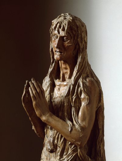 Mary Magdelen. Escultura em madeira policromada de Donatello