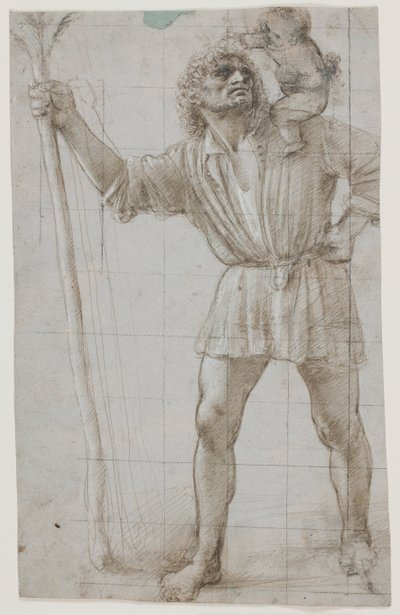 São Cristóvão com o Menino Jesus de Donato Bramante