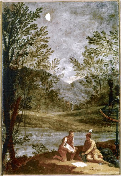 Observação astronómica. 1711. (óleo sobre tela) de Donato Creti