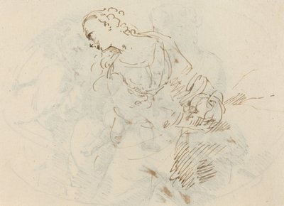 Figura Feminina (Madalena Penitente?) [verso] de Donato Creti