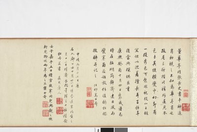 Cópia à mão livre da escrita de Zhang Xus do registro de pedra de Dong Qichang