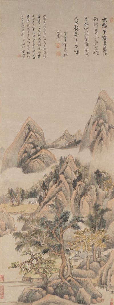 Reminiscência do Rio Jian de Dong Qichang