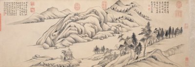 Rio e montanhas em um dia claro de outono, c. 1624-1627. de Dong Qichang