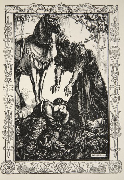 Palamides apareceu diante dela, ilustração de 