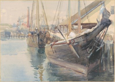 Navios no cais de Dora Louise Murdoch