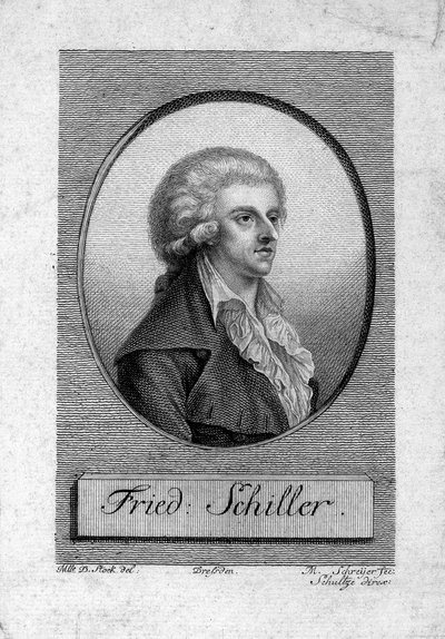 Retrato de Friedrich von Schiller 1759-1805 de Dora Stock