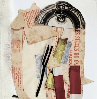 Colagem abstrata de olhos de Doris Schmitz