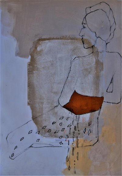 Mulher sentada (abstracto) de Doris Schmitz